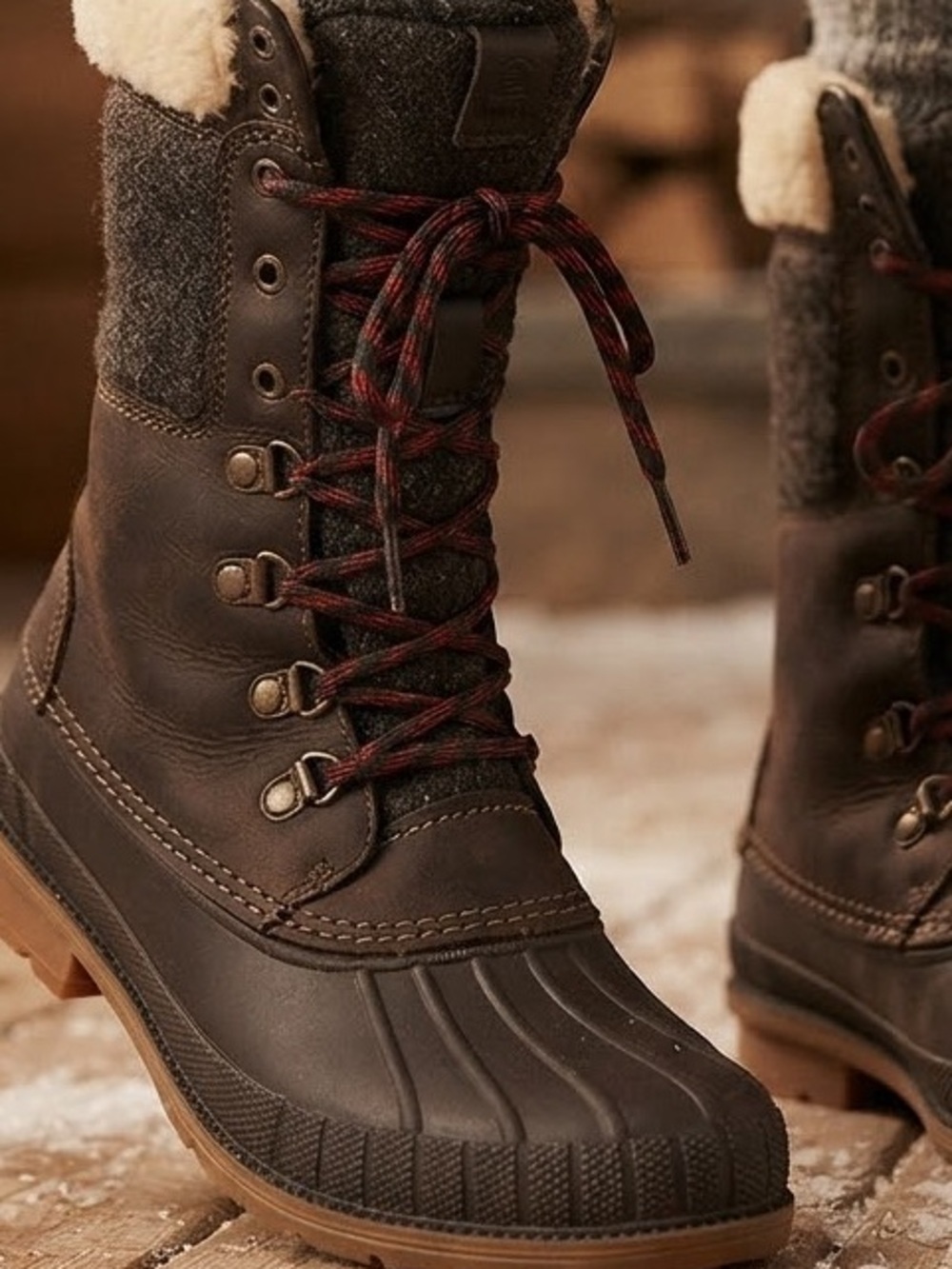 Kamik Sienna 2 Waterproof Real Shearling Winter Boots Brown Women’s 10 #po27500